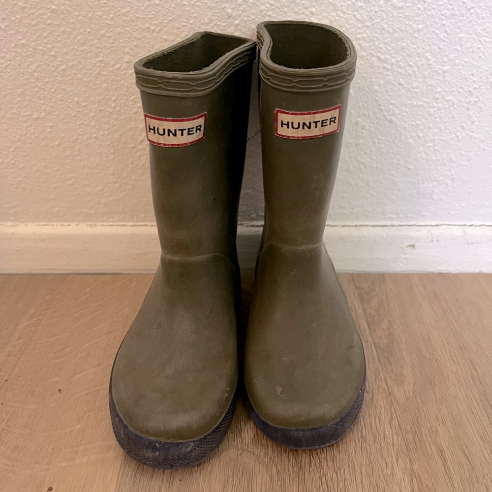 Hunter Kids First Classic Rain Boot (Green)